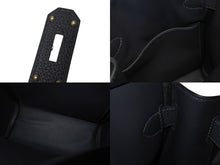 画像をギャラリービューアに読み込む, 新品同様 エルメス HERMES アッカドPM W刻印 ワンショルダーバッグ ネイビー トゴ 新型 シルバー金具 中古 4b006138