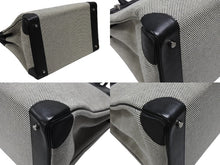 画像をギャラリービューアに読み込む, 極美品 HERMES エルメス ハンドバッグ オータクロア40 B刻印 ブラック トワル パラジウム金具 中古 4b006141