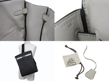 画像をギャラリービューアに読み込む, 未使用 HERMES エルメス ケリー スペシャルオーダー品 アッカドGM ショルダーバッグ W刻印 ブラック グリスパール シルバー金具 中古 4b006142