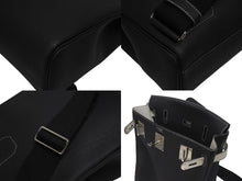 画像をギャラリービューアに読み込む, 未使用 HERMES エルメス ケリー スペシャルオーダー品 アッカドGM ショルダーバッグ W刻印 ブラック グリスパール シルバー金具 中古 4b006142