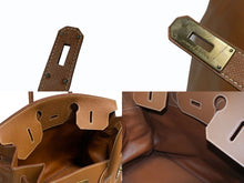 Load image into Gallery viewer, HERMES エルメス ハンドバッグ オータクロア45 アルデンヌ ブロンズ金具 □C刻印 1999年 美品 中古 4b006143