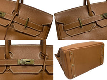 Load image into Gallery viewer, HERMES エルメス ハンドバッグ オータクロア45 アルデンヌ ブロンズ金具 □C刻印 1999年 美品 中古 4b006143