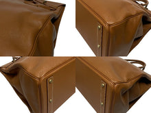 Load image into Gallery viewer, HERMES エルメス ハンドバッグ オータクロア45 アルデンヌ ブロンズ金具 □C刻印 1999年 美品 中古 4b006143