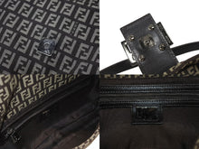 画像をギャラリービューアに読み込む, 極美品 FENDI フェンディ ズッキーノ柄 マンマバケット ワンショルダーバッグ 8BR000 ブラウン ガンメタリック金具 中古 4b006144