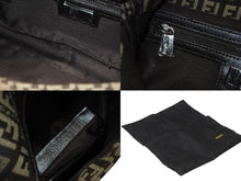 画像をギャラリービューアに読み込む, 極美品 FENDI フェンディ ズッキーノ柄 マンマバケット ワンショルダーバッグ 8BR000 ブラウン ガンメタリック金具 中古 4b006144