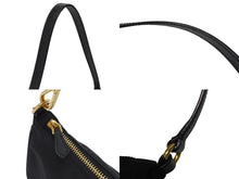 画像をギャラリービューアに読み込む, 新品未使用 PRADA プラダ ワンショルダーバッグ ナイロン サフィアーノレザー ブラック イタリア製 ゴールド金具 中古 4b006145