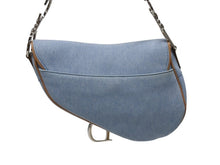 画像をギャラリービューアに読み込む, Christian Dior クリスチャンディオール デニム サドルバッグ ワンショルダーバッグ レザー ジョンガリアーノ 美品 中古 4b006146