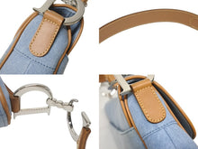 画像をギャラリービューアに読み込む, Christian Dior クリスチャンディオール デニム サドルバッグ ワンショルダーバッグ レザー ジョンガリアーノ 美品 中古 4b006146