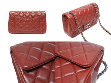 Load image into Gallery viewer, 極美品 CHANEL シャネル ミニマトラッセ20 Sフラップ Sチェーンショルダーバッグ 18番台 ココマーク ラムスキン レッド 中古 4b006149