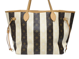 LOUIS VUITTON ルイヴィトン トートバッグ レイユール ネヴァーフルMM M40560 ブラウン モノグラムキャンバス レザー 美品 中古 4b006151