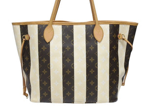 LOUIS VUITTON ルイヴィトン トートバッグ レイユール ネヴァーフルMM M40560 ブラウン モノグラムキャンバス レザー 美品 中古 4b006151
