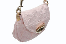 画像をギャラリービューアに読み込む, LOUIS VUITTON ルイヴィトン サンセット ワンショルダーバッグ M13347 モノグラム デニム レザー ピンク ゴールド金具 美品 中古 4b006152