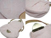 画像をギャラリービューアに読み込む, LOUIS VUITTON ルイヴィトン サンセット ワンショルダーバッグ M13347 モノグラム デニム レザー ピンク ゴールド金具 美品 中古 4b006152