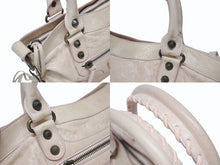 画像をギャラリービューアに読み込む, BALENCIAGA バレンシアガ ザ ファースト 2WAY ショルダーバッグ 103208 ピンク アイボリー レザー ハンドバッグ 美品 中古 4b006154