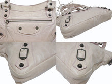 画像をギャラリービューアに読み込む, BALENCIAGA バレンシアガ ザ ファースト 2WAY ショルダーバッグ 103208 ピンク アイボリー レザー ハンドバッグ 美品 中古 4b006154