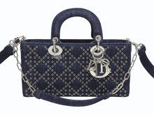 画像をギャラリービューアに読み込む, 新品未使用 Christian Dior クリスチャンディオール Lady D-Joy Medium レディ D ジョイ ミディアム ショルダーバッグ 01-RU-0242 中古 4b006156