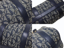Load image into Gallery viewer, Christian Dior クリスチャンディオール クリスチャンディオール ハンドバッグ PZ0401 ネイビー キャンバス レザー 良品 中古 4b006160