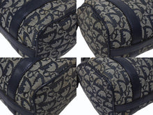 Load image into Gallery viewer, Christian Dior クリスチャンディオール クリスチャンディオール ハンドバッグ PZ0401 ネイビー キャンバス レザー 良品 中古 4b006160