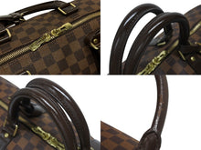 画像をギャラリービューアに読み込む, 極美品 LOUIS VUITTON ルイ ヴィトン キーポル50 ボストンバッグ N41427 ダミエキャンバス ブラウン ゴールド金具 中古 4b006161