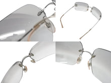 Load image into Gallery viewer, CHANEL シャネル リムレス グラデーション サングラス ココマーク シルバー ラインストーン メタル 62☐17 4017-D アイウェア 小物 美品 中古 4b006164
