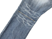 画像をギャラリービューアに読み込む, n(n) BY NUMBER (N)INE エヌエヌバイナンバーナイン デニムパンツ ダメージ加工 コットン ポリウレタン ブルー サイズ3 美品 中古 4b006116