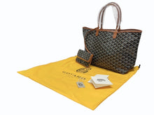 Load image into Gallery viewer, 新品未使用 GOYARD ゴヤール サンルイPM バッグ トートバッグ STLOUIPMLTY01CL01P ブラウン PVC レザー 中古 4b006166
