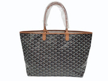 Load image into Gallery viewer, 新品未使用 GOYARD ゴヤール サンルイPM バッグ トートバッグ STLOUIPMLTY01CL01P ブラウン PVC レザー 中古 4b006166