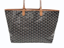 Load image into Gallery viewer, 新品未使用 GOYARD ゴヤール サンルイPM バッグ トートバッグ STLOUIPMLTY01CL01P ブラウン PVC レザー 中古 4b006166
