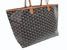 Load image into Gallery viewer, 新品未使用 GOYARD ゴヤール サンルイPM バッグ トートバッグ STLOUIPMLTY01CL01P ブラウン PVC レザー 中古 4b006166