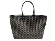 Load image into Gallery viewer, 新品未使用 GOYARD ゴヤール サンルイPM バッグ トートバッグ STLOUIPMLTY01CL01P ブラック PVC レザー 中古 4b006167