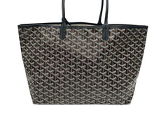 Load image into Gallery viewer, 新品未使用 GOYARD ゴヤール サンルイPM バッグ トートバッグ STLOUIPMLTY01CL01P ブラック PVC レザー 中古 4b006167