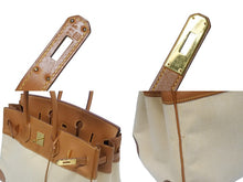Load image into Gallery viewer, HERMES エルメス BIRKIN バーキン35 ゴールド ゴールド金具 ヴォーガリバー トワルアッシュ ハンドバッグ □B刻印 美品 中古 4b006170