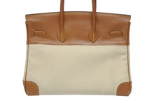 Load image into Gallery viewer, HERMES エルメス BIRKIN バーキン35 ゴールド ゴールド金具 ヴォーガリバー トワルアッシュ ハンドバッグ □B刻印 美品 中古 4b006170