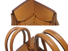 Load image into Gallery viewer, HERMES エルメス BIRKIN バーキン35 ゴールド ゴールド金具 ヴォーガリバー トワルアッシュ ハンドバッグ □B刻印 美品 中古 4b006170