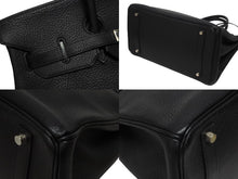 画像をギャラリービューアに読み込む, HERMES エルメス BIRKIN バーキン35 ブラック ゴールド金具 トリヨンクレマンス ハンドバッグ □H刻印 美品 中古 4b006171
