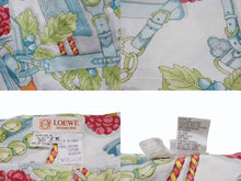 画像をギャラリービューアに読み込む, LOEWE ロエベ ヴィンテージ ラップスカート 総柄 スカーフ柄 アナグラム コットン マルチカラー サイズM 美品 中古 4b006179