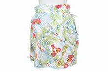 画像をギャラリービューアに読み込む, LOEWE ロエベ ヴィンテージ ラップスカート 総柄 スカーフ柄 アナグラム コットン マルチカラー サイズM 美品 中古 4b006179