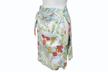 画像をギャラリービューアに読み込む, LOEWE ロエベ ヴィンテージ ラップスカート 総柄 スカーフ柄 アナグラム コットン マルチカラー サイズM 美品 中古 4b006179