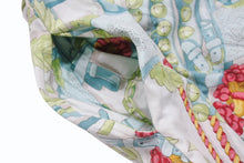 画像をギャラリービューアに読み込む, LOEWE ロエベ ヴィンテージ ラップスカート 総柄 スカーフ柄 アナグラム コットン マルチカラー サイズM 美品 中古 4b006179