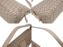 画像をギャラリービューアに読み込む, FENDI フェンディ ズッキーノ柄 マンマバケット ワンショルダーバッグ 8BR003 ピンク ガンメタリック金具 美品 中古 4b006144