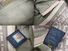 画像をギャラリービューアに読み込む, FENDI フェンディ ズッキーノ柄 マンマバケット ワンショルダーバッグ 8BR003 ピンク ガンメタリック金具 美品 中古 4b006144