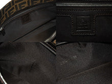 画像をギャラリービューアに読み込む, FENDI フェンディ マンマバケット ワンショルダーバッグ 26424 ズッカ柄 ブラウン キャンバス レザー シルバー金具 美品 中古 4b006181