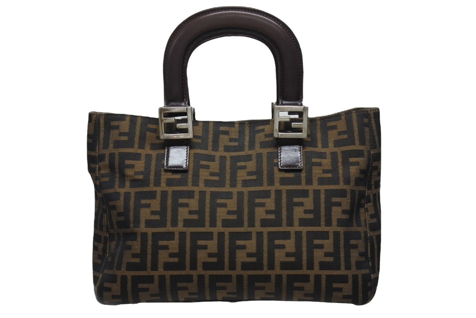 【FENDI】ハンドバッグ　ズッカ柄　キャンバス　ブラウン 楽天市場】フェンディ FENDI ハンドバッグ ズッカ キャンバス/レザー