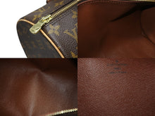Load image into Gallery viewer, 極美品 LOUIS VUITTON ルイヴィトン パピヨン30 ハンドバッグ M51385 筒型 モノグラムキャンバス ブラウン 中古 4b006188