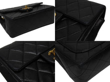 画像をギャラリービューアに読み込む, 極美品 CHANEL シャネル ミニマトラッセ 17 チェーンショルダーバッグ 1番台 ラムスキン ココマーク ブラック ゴールド金具 中古 4b006189