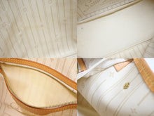 画像をギャラリービューアに読み込む, LOUIS VUITTON ルイヴィトン ハンドバッグ ネヴァーフルPM ダミエアズールキャンバス N41362 ホワイトゴールド金具 美品 中古 4b006193