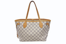 画像をギャラリービューアに読み込む, LOUIS VUITTON ルイヴィトン ハンドバッグ ネヴァーフルPM ダミエアズールキャンバス N41362 ホワイトゴールド金具 美品 中古 4b006193