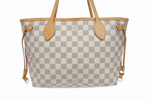 画像をギャラリービューアに読み込む, LOUIS VUITTON ルイヴィトン ハンドバッグ ネヴァーフルPM ダミエアズールキャンバス N41362 ホワイトゴールド金具 美品 中古 4b006193