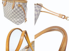 画像をギャラリービューアに読み込む, LOUIS VUITTON ルイヴィトン ハンドバッグ ネヴァーフルPM ダミエアズールキャンバス N41362 ホワイトゴールド金具 美品 中古 4b006193