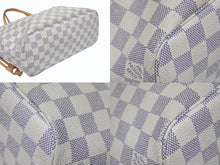 画像をギャラリービューアに読み込む, LOUIS VUITTON ルイヴィトン ハンドバッグ ネヴァーフルPM ダミエアズールキャンバス N41362 ホワイトゴールド金具 美品 中古 4b006193